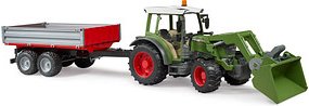 Thumbnail - bruder Fendt Vario 211 Traktor mit Frontlader und Bordwandanhänger 02182 Spielzeugauto