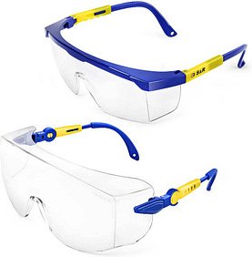 S&R Schutzbrillen-Set blau, gelb