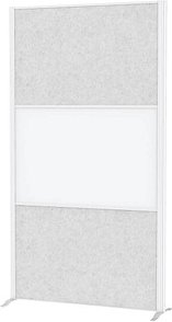 Thumbnail - MAUL Akustik-Trennwand MAULconnecto 9613002, hellgrau, weiß 100,0 x 182,0 cm, 1 St.
