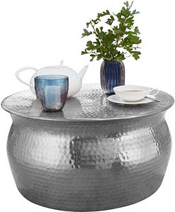 Thumbnail - WOHNLING Couchtisch rund Aluminium silber 60,0 x 60,0 x 30,5 cm, 1 St.