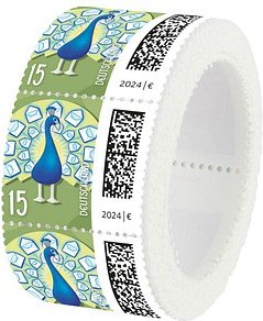 Deutsche Post 0,15 € Briefmarken "Briefpfau" nassklebend, 200 St.