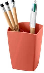 cep Stiftehalter TERRA NOVA terracotta Polystyrol 2 Fächer 7,4 x 7,4 x 9,5 cm