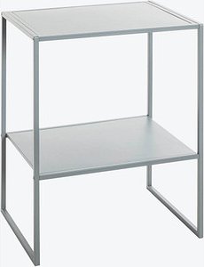 Thumbnail - HAKU Möbel Beistelltisch rechteckig Metall grau 45,0 x 35,0 x 60,0 cm, 1 St.
