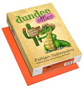 Thumbnail - dundee Kopierpapier Color rotorange DIN A4 80 g/qm 500 Blatt