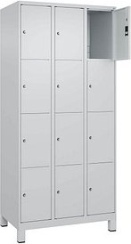 CP Schließfachschrank Classic Plus lichtgrau 080010-304 S10009, 12 Schließfächer 90,0 x 50,0 x 195,0 cm