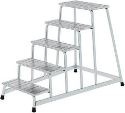 MUNK Montagetritt 50035 silber 5 Stufen, H: 100,0 cm