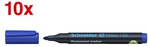Thumbnail - Schneider Maxx 130 Permanentmarker blau 1,0 - 3,0 mm, 10 St.