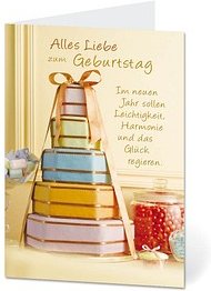 LUMA Geburtstagskarte Geschenke LU66 DIN B6, 1 St.