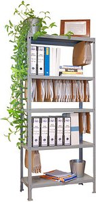 Simonrack Schwerlastregal FILECLICK MINI 5 8435104939376 grau 80,0 x 36,0 x 180,0 cm