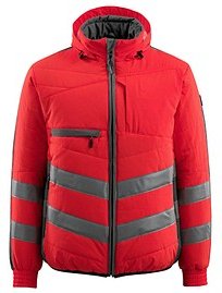 MASCOT® unisex Warnjacke Dartford rot, anthrazit Größe L