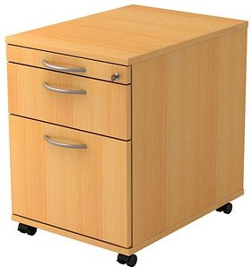 HAMMERBACHER AC20 Rollcontainer buche 3 Auszüge 42,8 x 58,0 x 59,0 cm