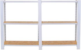 Simonrack Weitspannregal OFFICLICK 8425437127274 weiß, braun 160,0 x 30,0 x 100,0 cm