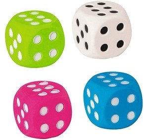 BRUNNEN Radiergummi Würfel farbsortiert, 1 St.