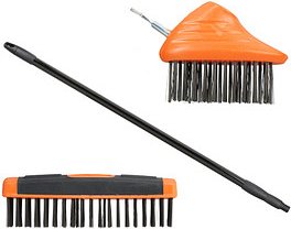 relaxdays Fugenbürsten-Set schwarz/orange Kunststoff, 1 St.