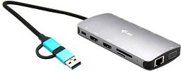 Thumbnail - i-tec® Dockingstation USB 3.0 USB-C/Thunderbolt 3x Display Metal Nano