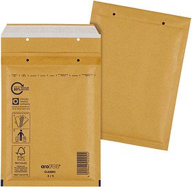 aroFOL® CLASSIC Luftpolstertaschen 3/C braun für DIN A5, 100 St.