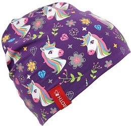 ROTH Mädchen Beanie Einhorn lila Einheitsgröße 1 St.