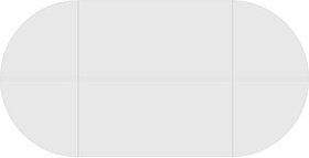 HAMMERBACHER Konferenztisch weiß oval, Rundrohr chrom, 320,0 x 160,0 x 72,0 - 74,0 cm