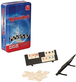 Jumbo Rummikub in Metalldose Geschicklichkeitsspiel, 1 St.