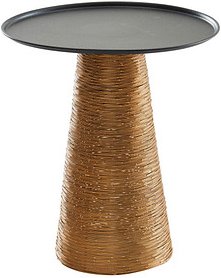 Thumbnail - WOHNLING Beistelltisch rund Eisen gold 40,0 x 40,0 x 45,0 cm, 1 St.