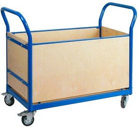 SZ Metall Transportwagen blau 100,0 x 50,0 x 90,0 cm bis 250,0 kg
