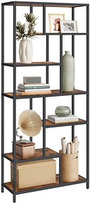 VASAGLE Bücherregal braun, schwarz 80,0 x 30,0 x 180,0 cm, 1 St.