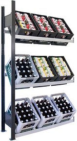 SCHULTE Anbauregal 37007-S schwarz, silber 100,0 x 30,0 x 180,0 cm