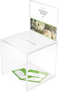 deflecto Spendenbox DIN A4 beidseitig, 1 St.