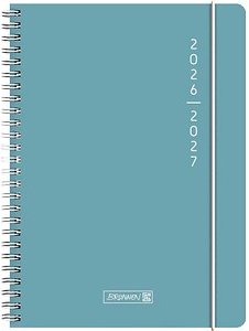 BRUNNEN Schülerkalender Plain Blue 2026/2027 türkis, 1 St.