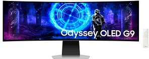 SAMSUNG Odyssey OLED G9 Curved Monitor 124,5 cm (49,0 Zoll) silber