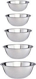 Thumbnail - relaxdays Schüssel-Set silber 5-tlg., 5 St.