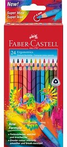 FABER-CASTELL Ergonomics Buntstifte farbsortiert, 24 St.