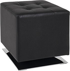 Thumbnail - HAKU Möbel Hocker 30588 schwarz Kunstleder, 1 St.