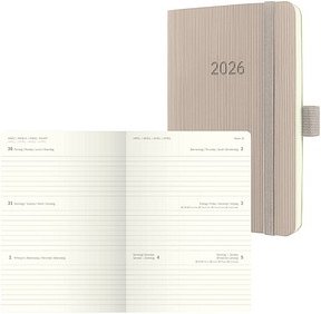 SIGEL Taschenkalender Conceptum 2026 taupe, 1 St.