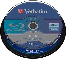 verbatim Blu-ray BD-R 25 GB, 10 St.