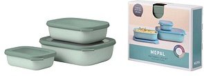 Thumbnail - MEPAL Frischhaltedosen-Set Cirqula grün 0,5/ 1,0/ 2,0 l, 1 Set