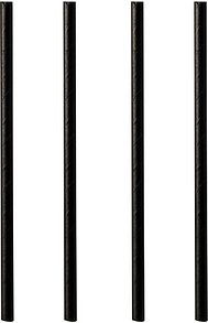 500 PAPSTAR Cocktail-Strohhalme pure schwarz