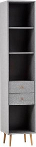 Thumbnail - MÖBELPARTNER Regalschrank Jonte, 150571 grau 40,2 x 39,0 x 194,2 cm, 1 St.