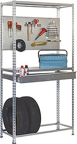 Thumbnail - Simonrack Werkbank KIT SIMONRACING BOX PLUS 3/400 verzinkt 1 Schublade 100,0 x 40,0 x 200,0 cm