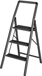 Thumbnail - WENKO Klapptritt Compact grau 3 Stufen, H: 106,5 cm