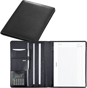 Alassio Konferenzmappe CREMONA I Leder DIN A4 schwarz