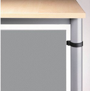 HAMMERBACHER Orbis Sichtblende silber 141,8 x 40,0 cm