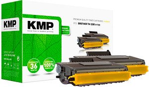 KMP B-T30D schwarz Toner kompatibel zu brother TN-3280, 2er-Set
