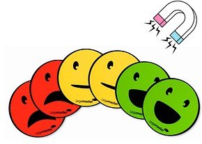 Legamaster Agile Smiley gemischt Magnete Motiv, Kunststoff Ø 5,0 cm, 6 St.