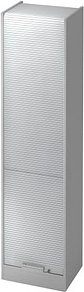 HAMMERBACHER Akandia Rollladenschrank lichtgrau, silber 4 Fachböden 50,0 x 40,0 x 200,4 cm