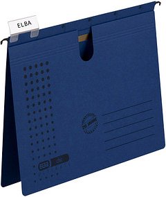 ELBA Hängehefter chic ULTIMATE Karton dunkelblau DIN A4 1x kaufmännische Heftung, 5 St.
