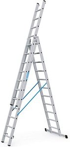 ZARGES Vielzweckleiter Skymaster DX silber 3x 11 Sprossen, H: 720,0 cm