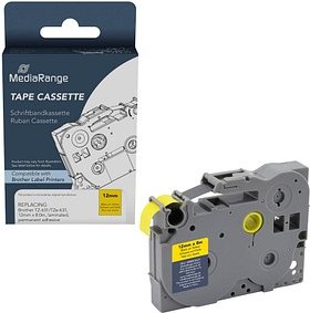 MediaRange Schriftband ersetzt brother TZe-631 MRBTZ631 ersetzt brother TZ-631/TZe-631, 12 mm schwarz auf gelb, 1 St.