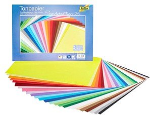 folia Tonpapier Sonderedition 25 farbsortiert 130 g/qm 25 Blatt