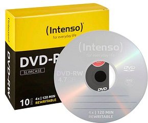 Intenso DVD-RW 4,7 GB wiederbeschreibbar, 10 St.